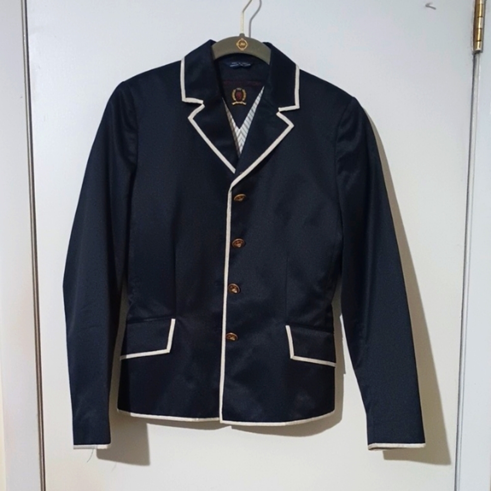 Tommy Hilfiger Navy/White Blazer With Gold Monogram Buttons (Inside Pocket)